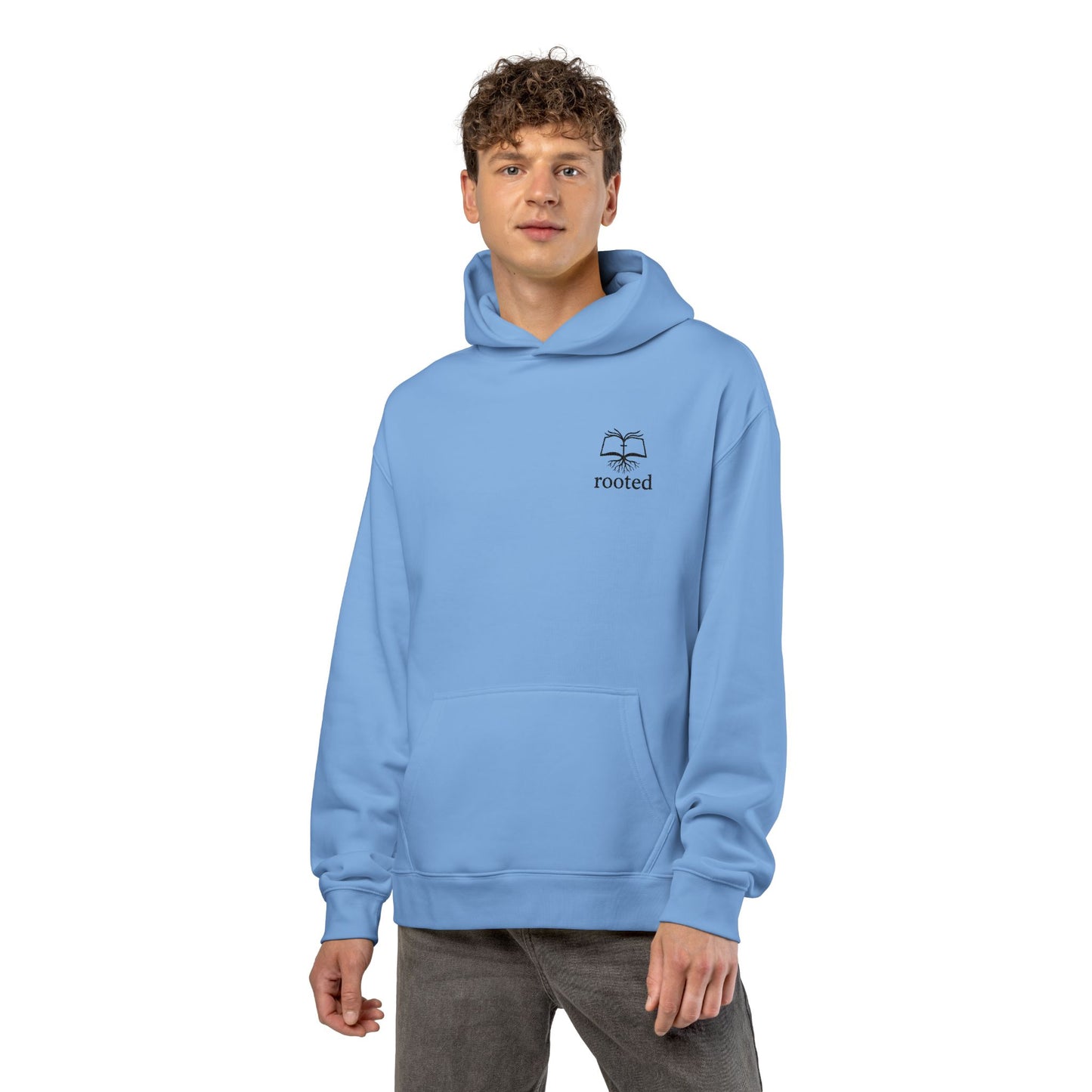 Rooted Minimal Hoodie — Small Tree Logo Casual Pullover