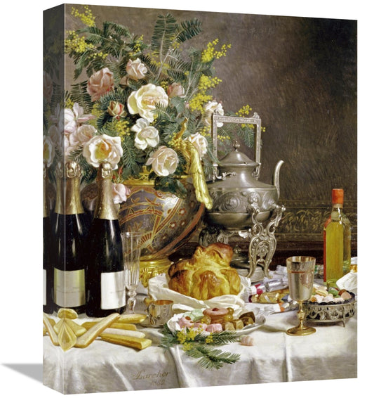 Global Gallery GCS-268220-16-142 16 in. Bottles of Champagne Bread Bis