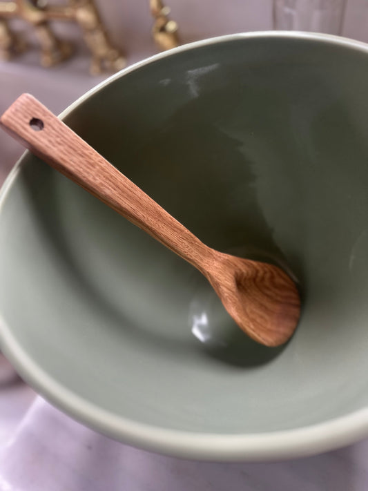 Hand Carved Maine White Oak Spoon