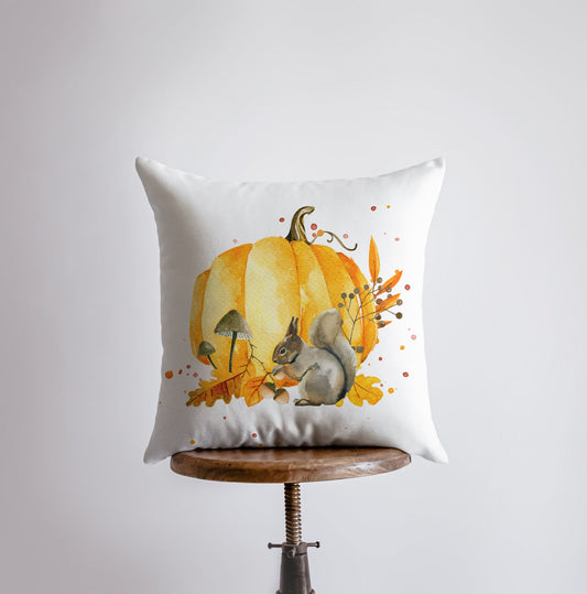 Fall Pumpkin Harvest Pillow Cover |  Primitive Pumpkin Decor |