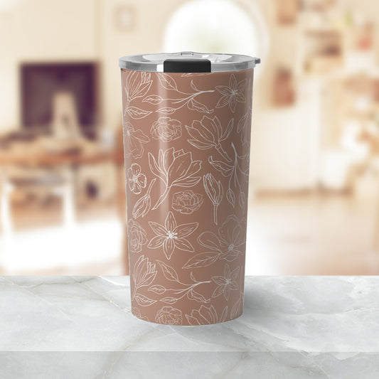 Copper Magnolia Travel Coffee Mug