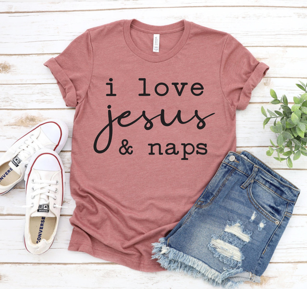 I love Jesus And Naps T-shirt