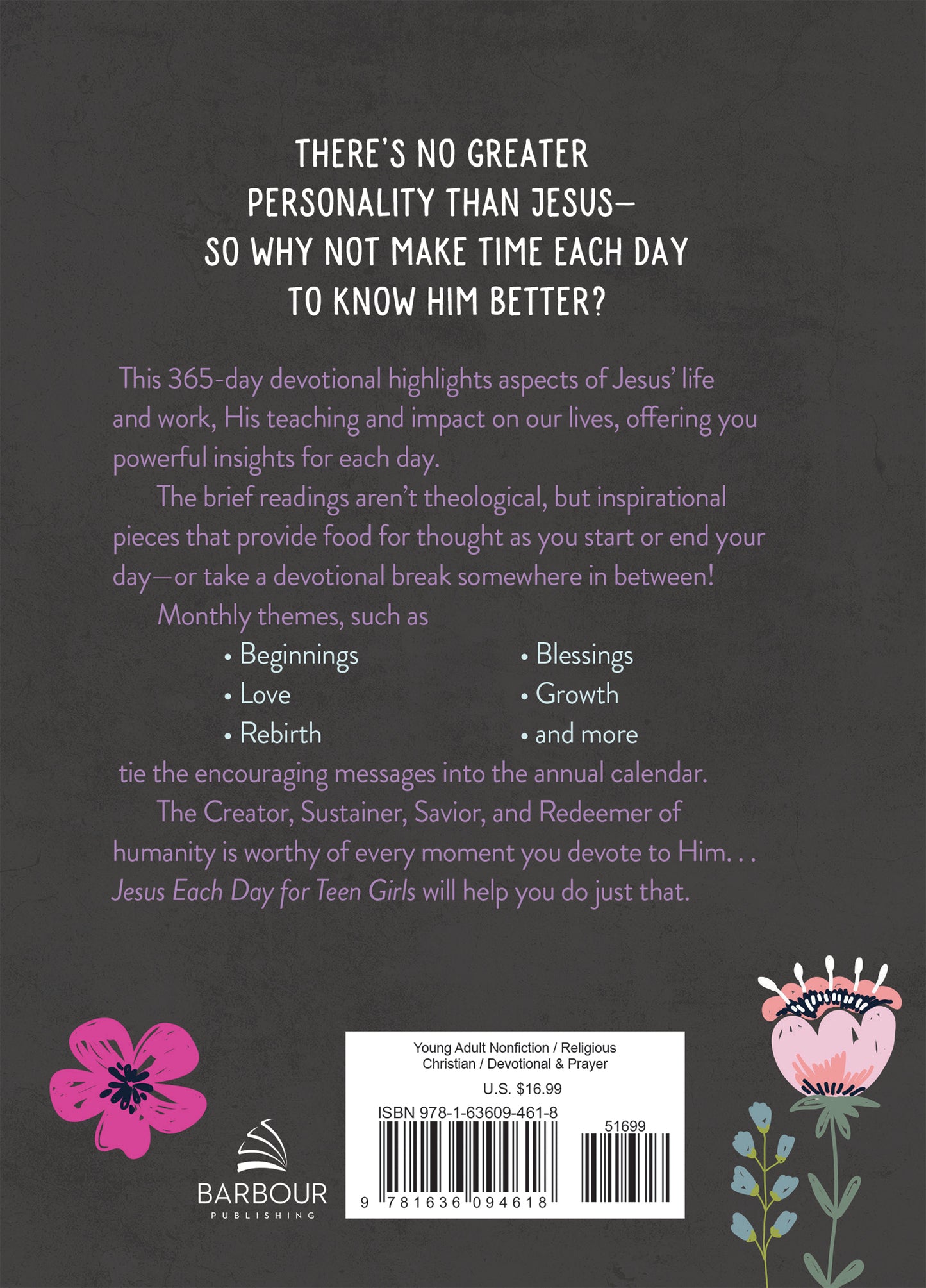 Jesus Each Day for Teen Girls : A 365-Day Devotional