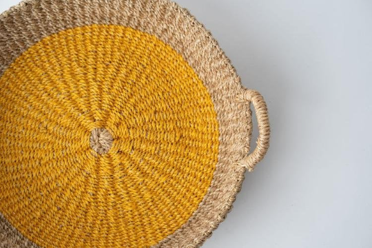 Iris Round Tray I Olive