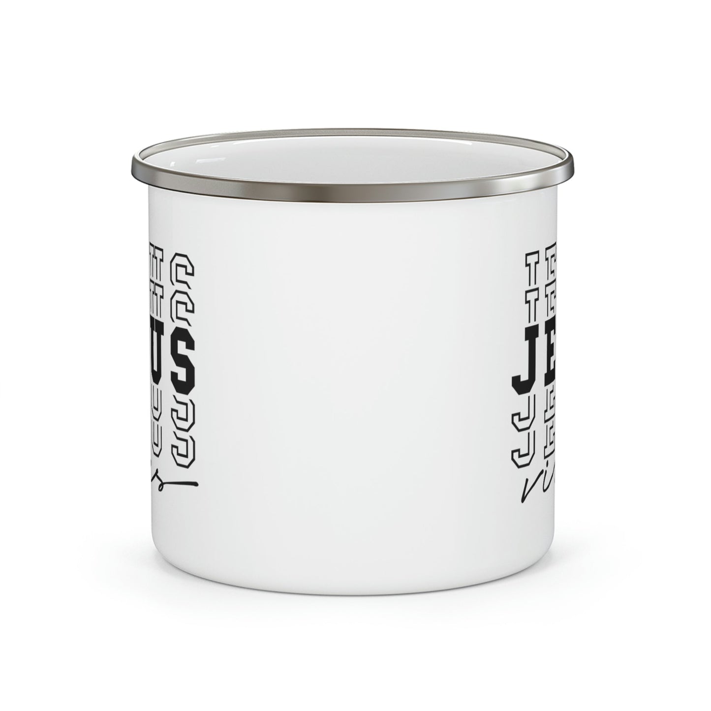 Enamel Camping Mug, Jesus Vibes