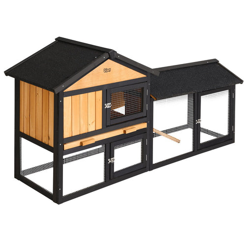 i.Pet Chicken Coop Rabbit Hutch Wooden Cage Pet Hutch 165cm x 52cm x